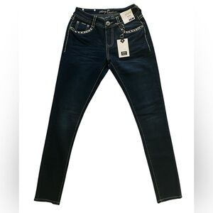 NWT Sexy Couture Premium Denim Wear Skinny Embellished Jeans